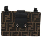 Fendi Baguette Convertible Belt Bag Zucca Canvas Black Canvas Bag (Authentic Pre-Loved)