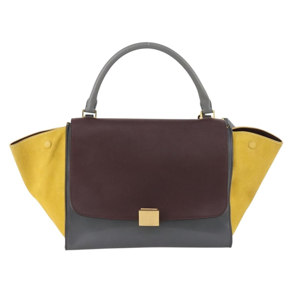 Celine Tricolor Trapeze Bag Leather Multicolour Leather Handbag (Authentic Pre-Loved)