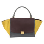 Celine Tricolor Trapeze Bag Leather Multicolour Leather Handbag (Authentic Pre-Loved)