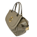 Gucci 1973 Top Handle Bag Leather Gold Leather Handbag (Pre-Loved)