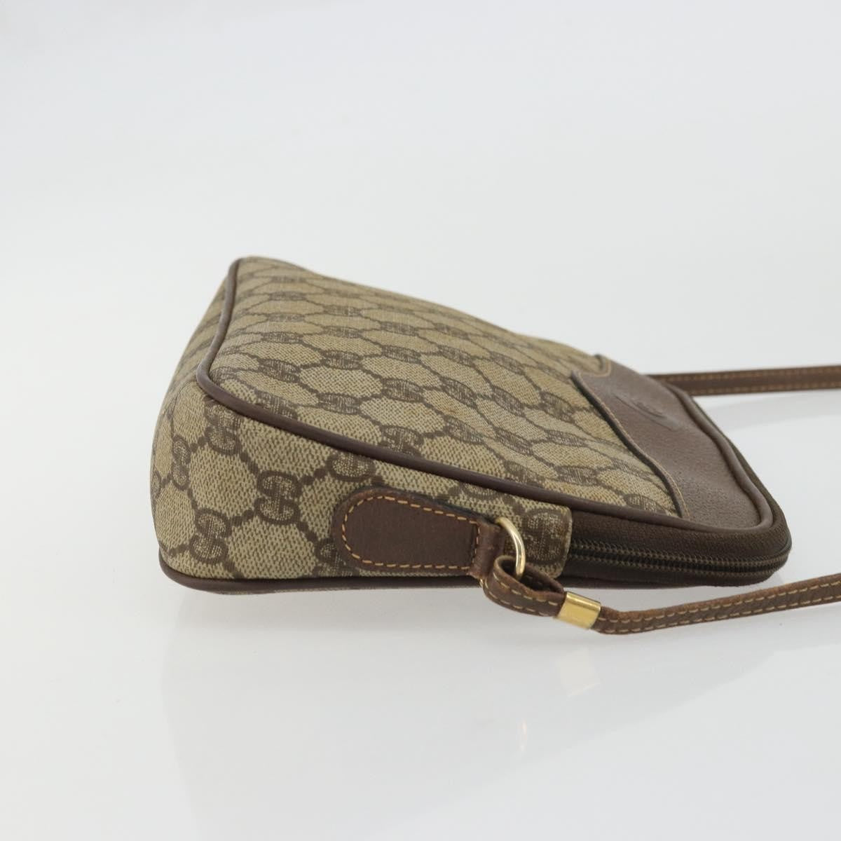 Gucci Gg Supreme Shoulder Bag Canvas Beige Canvas Handbag (Pre-Loved)