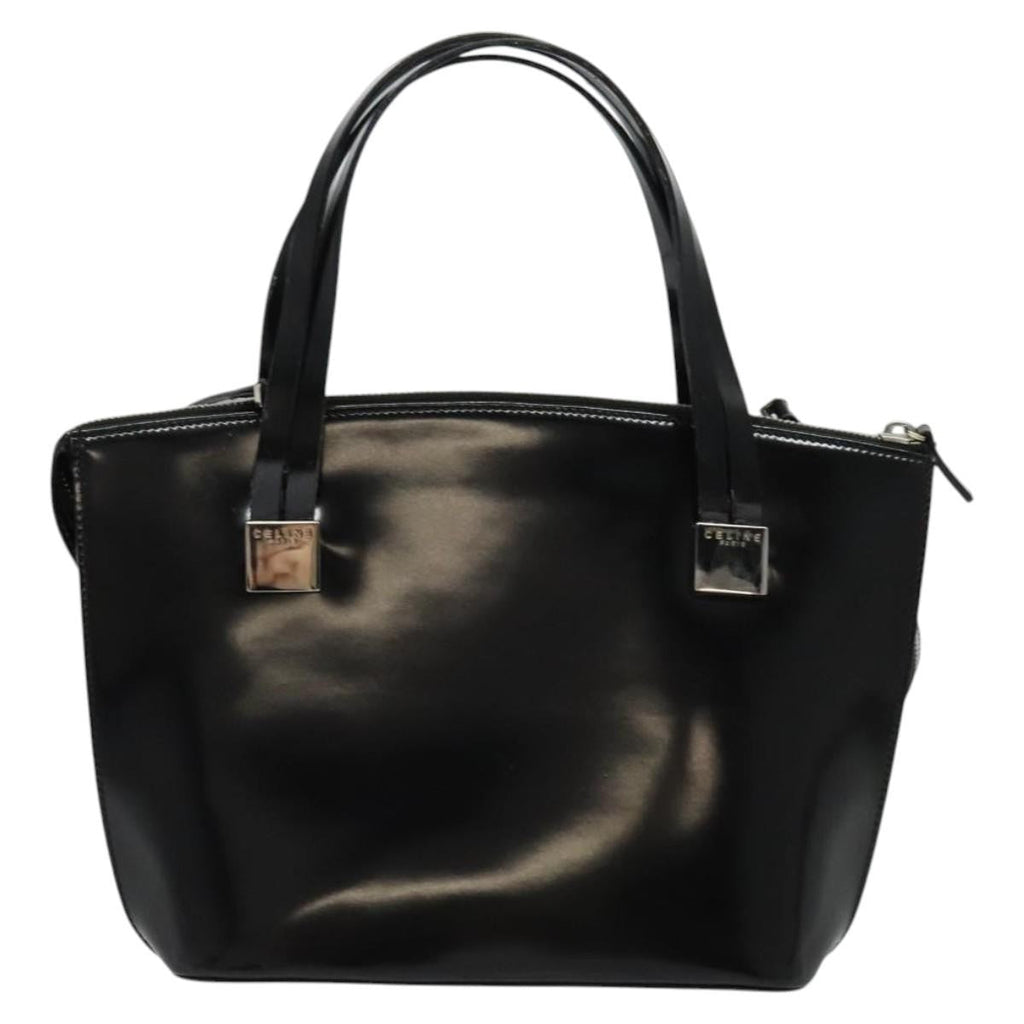 Celine Handbag Patent Leather Black Patent_Leather Handbag (Authentic Pre-Loved)