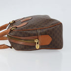 Celine Macadam Handbag Macadam With Leather Brown Canvas Handbag (Authentic Pre-Loved)