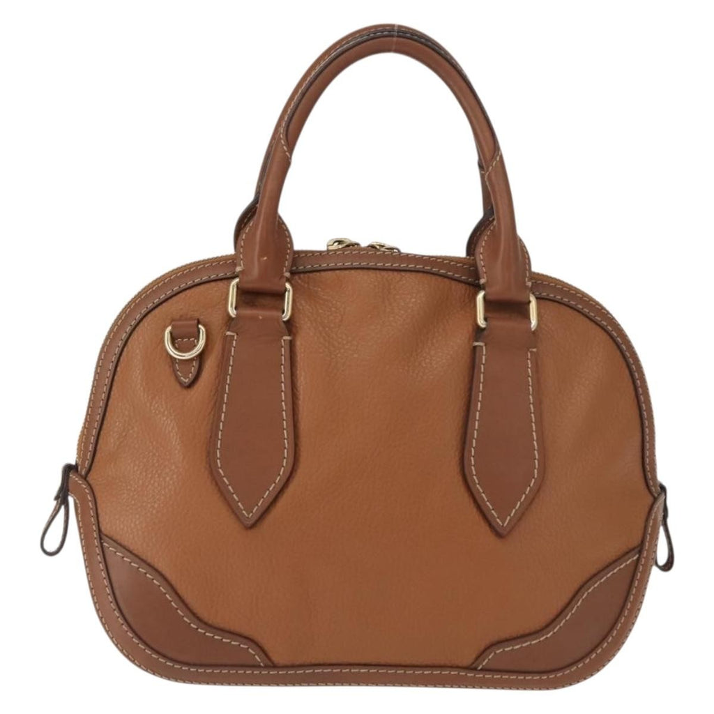 Burberry Orchard Bag Smooth Leather Brown Leather Handbag (Authentic Pre-Loved)