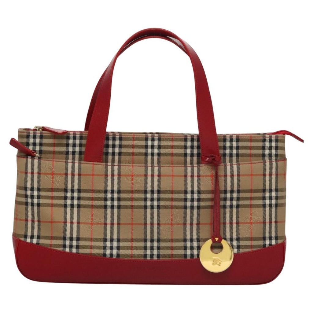 Burberry Nova Check Handbag Nova Check Canvas And Leather Beige Canvas Handbag (Authentic Pre-Loved)