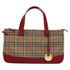 Burberry Nova Check Handbag Nova Check Canvas And Leather Beige Canvas Handbag (Authentic Pre-Loved)