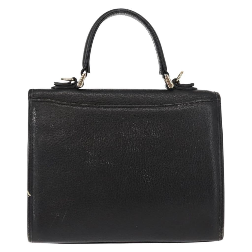 Burberry Vintage Handbag Leather Black Leather Handbag (Authentic Pre-Loved)