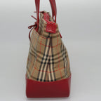 Burberry Nova Check Handbag Nova Check Canvas And Leather Beige Canvas Handbag (Authentic Pre-Loved)