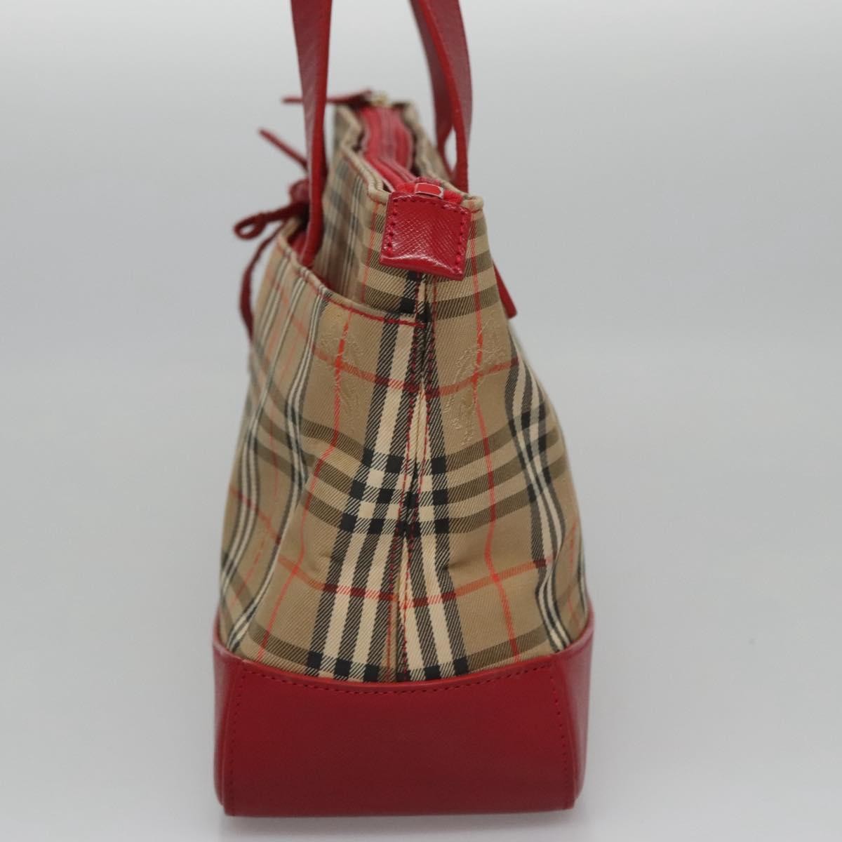 Burberry Nova Check Handbag Nova Check Canvas And Leather Beige Canvas Handbag (Authentic Pre-Loved)