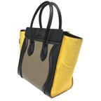 Celine Tricolor Luggage Bag Leather Multicolour Leather Handbag (Authentic Pre-Loved)