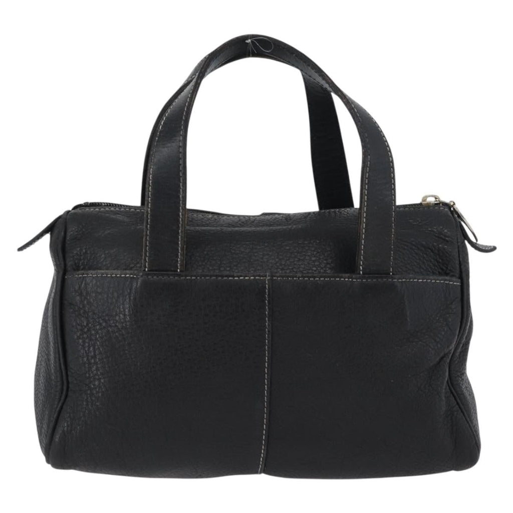 Burberry Vintage Handbag Leather Black Leather Handbag (Authentic Pre-Loved)