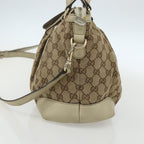 Gucci Sukey Top Handle Satchel Gg Coated Canvas Beige Canvas Handbag (Authentic Pre-Loved)