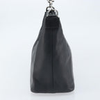 Gucci Vintage Bamboo Hobo Leather Black Leather Handbag (Authentic Pre-Loved)