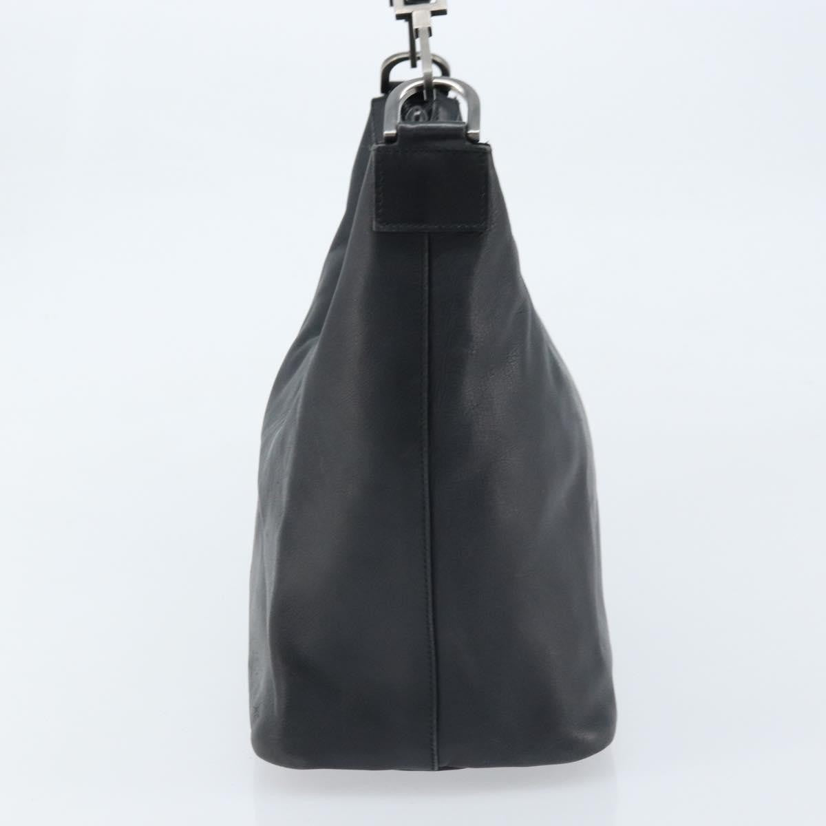 Gucci Vintage Bamboo Hobo Leather Black Leather Handbag (Authentic Pre-Loved)