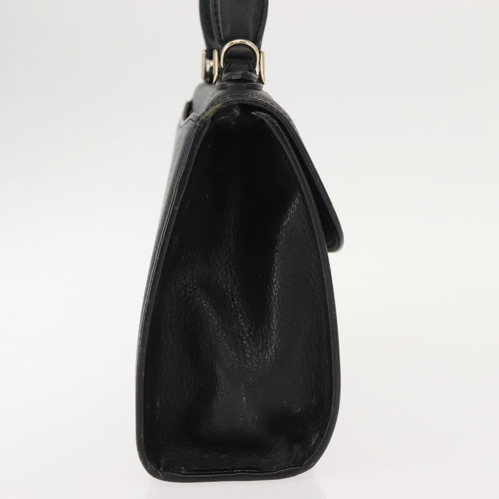 Burberry Vintage Handbag Leather Black Leather Handbag (Authentic Pre-Loved)