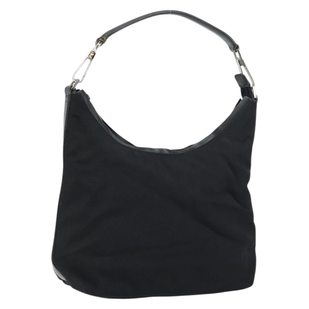 Gucci Zip Hobo Nylon Black Nylon Handbag (Authentic Pre-Loved)