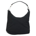 Gucci Zip Hobo Nylon Black Nylon Handbag (Authentic Pre-Loved)