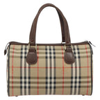 Burberry Nova Check Handbag Nova Check Canvas Beige Canvas Handbag (Authentic Pre-Loved)