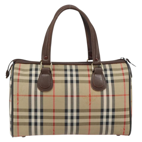 Burberry Nova Check Handbag Nova Check Canvas Beige Canvas Handbag (Authentic Pre-Loved)