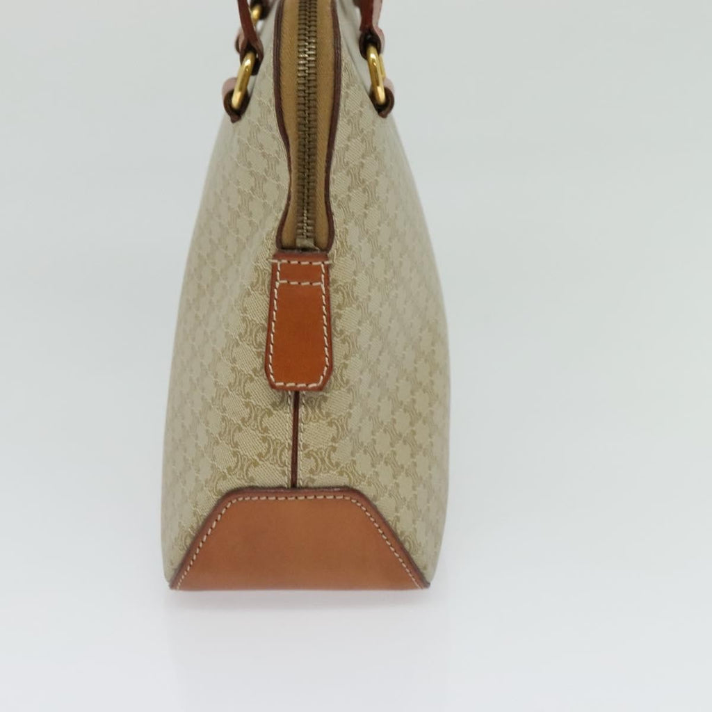 Celine Vintage Macadam Handbag Canvas Beige Canvas Handbag (Authentic Pre-Loved)