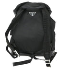 Prada Double Front Pocket Backpack Tessuto Black Nylon Backpack Bag (Authentic Pre-Loved)