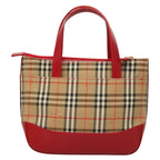 Burberry Nova Check Handbag Nova Check Canvas And Leather Beige Canvas Handbag (Authentic Pre-Loved)