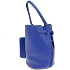 Celine Big Bag Bucket Leather Blue Leather Handbag (Authentic Pre-Loved)