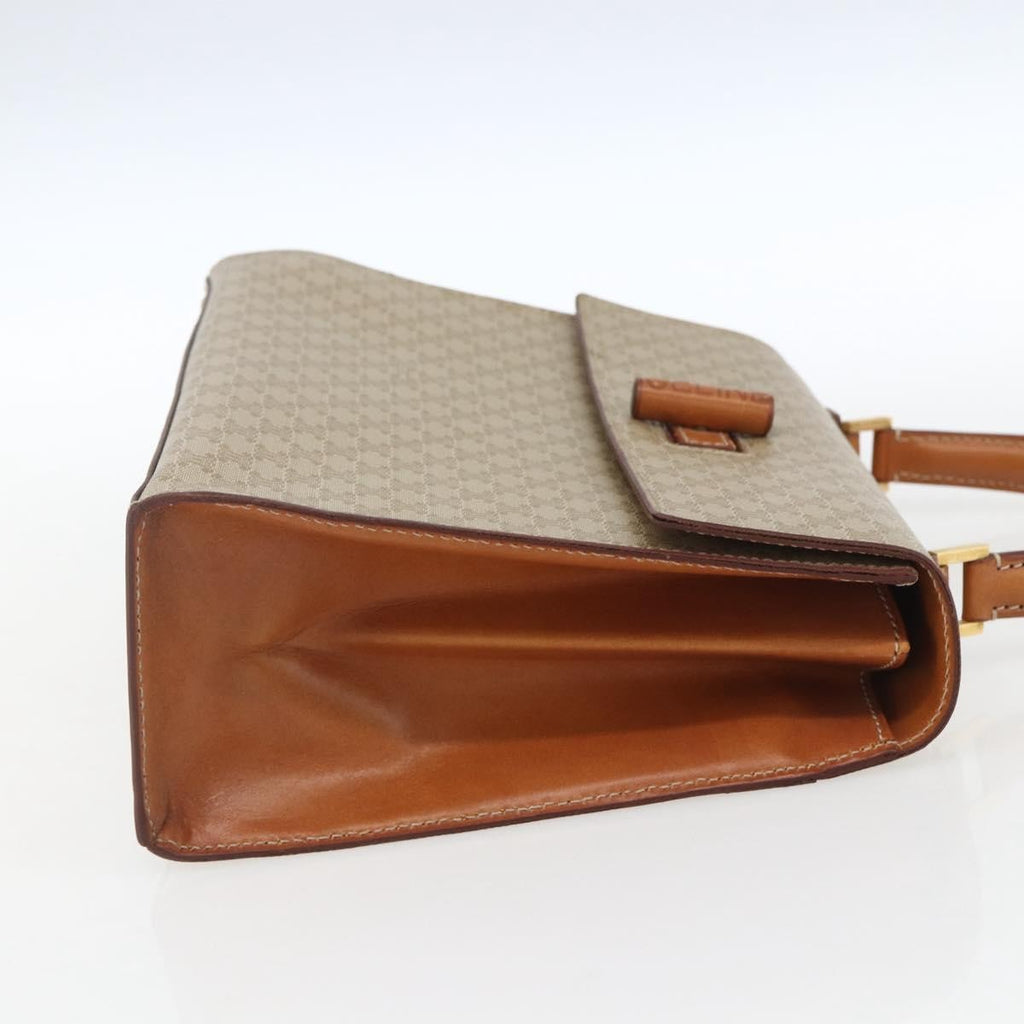 Celine Vintage Macadam Handbag Canvas And Leather Beige Canvas Handbag (Authentic Pre-Loved)