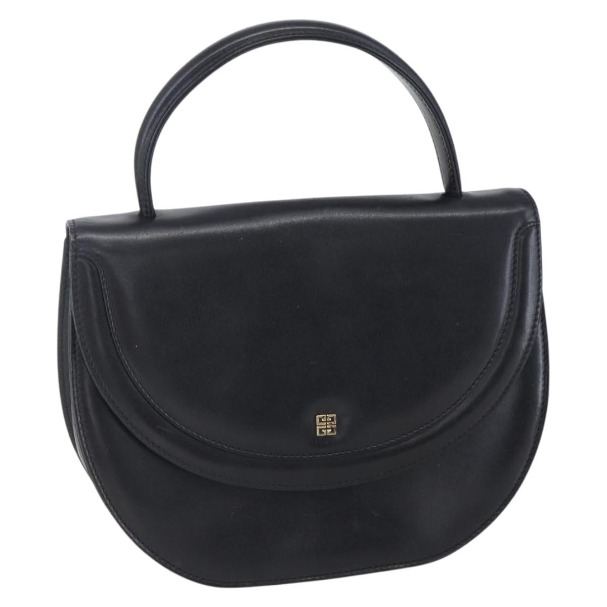 Givenchy Vintage 4G Handbag Leather Black Leather Handbag (Authentic Pre-Loved)