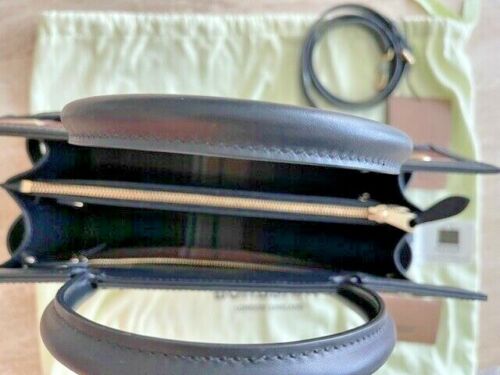 Burberry Wool Tartan Two Handle Title Green Handbag Leather Italy Bag New