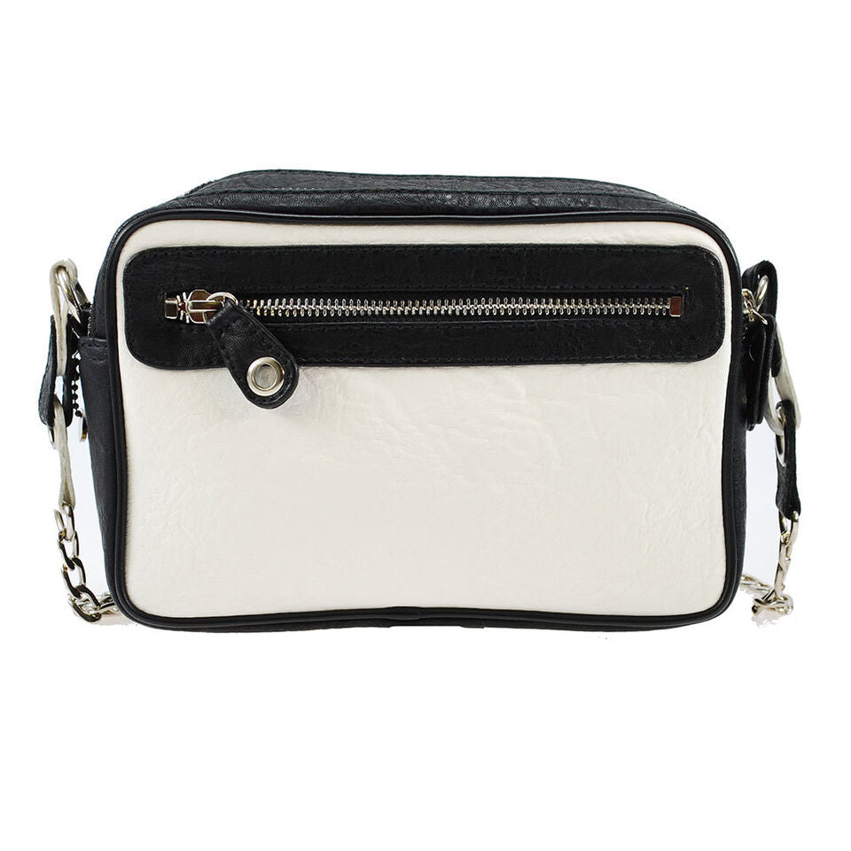 Mary Frances Flighty Dragonfly White Crossbody Butterfly Handbag Black Bag New
