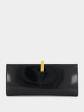Brushed Leather Daria Minaudière Clutch