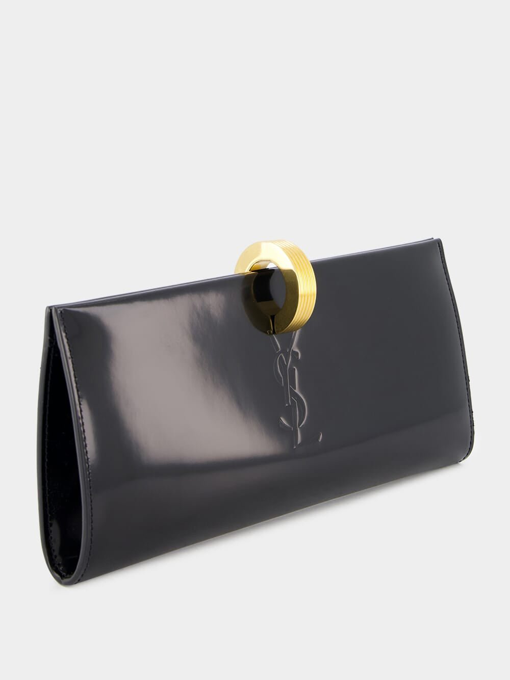 Brushed Leather Daria Minaudière Clutch