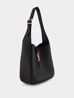 Le 5 À 7 Small Supple Monogram-Plaque Bag In Grained Leather