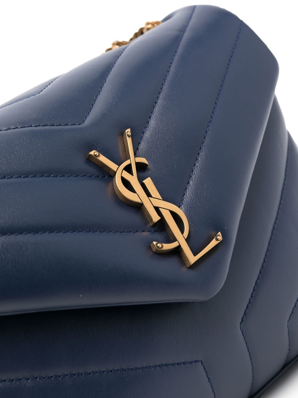 Loulou Navy Small Shoulder Bag