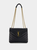 Loulou Black Small Shoulder Bag