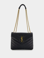 Loulou Black Small Shoulder Bag