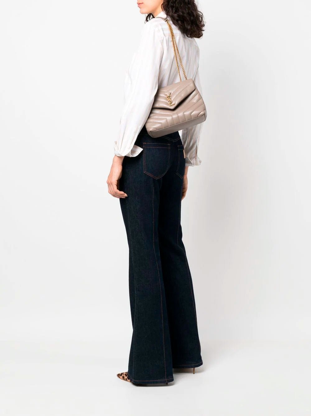 Loulou Brown Small Shoulder Bag