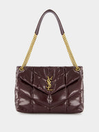 Puffer Crinkled Medium Leather