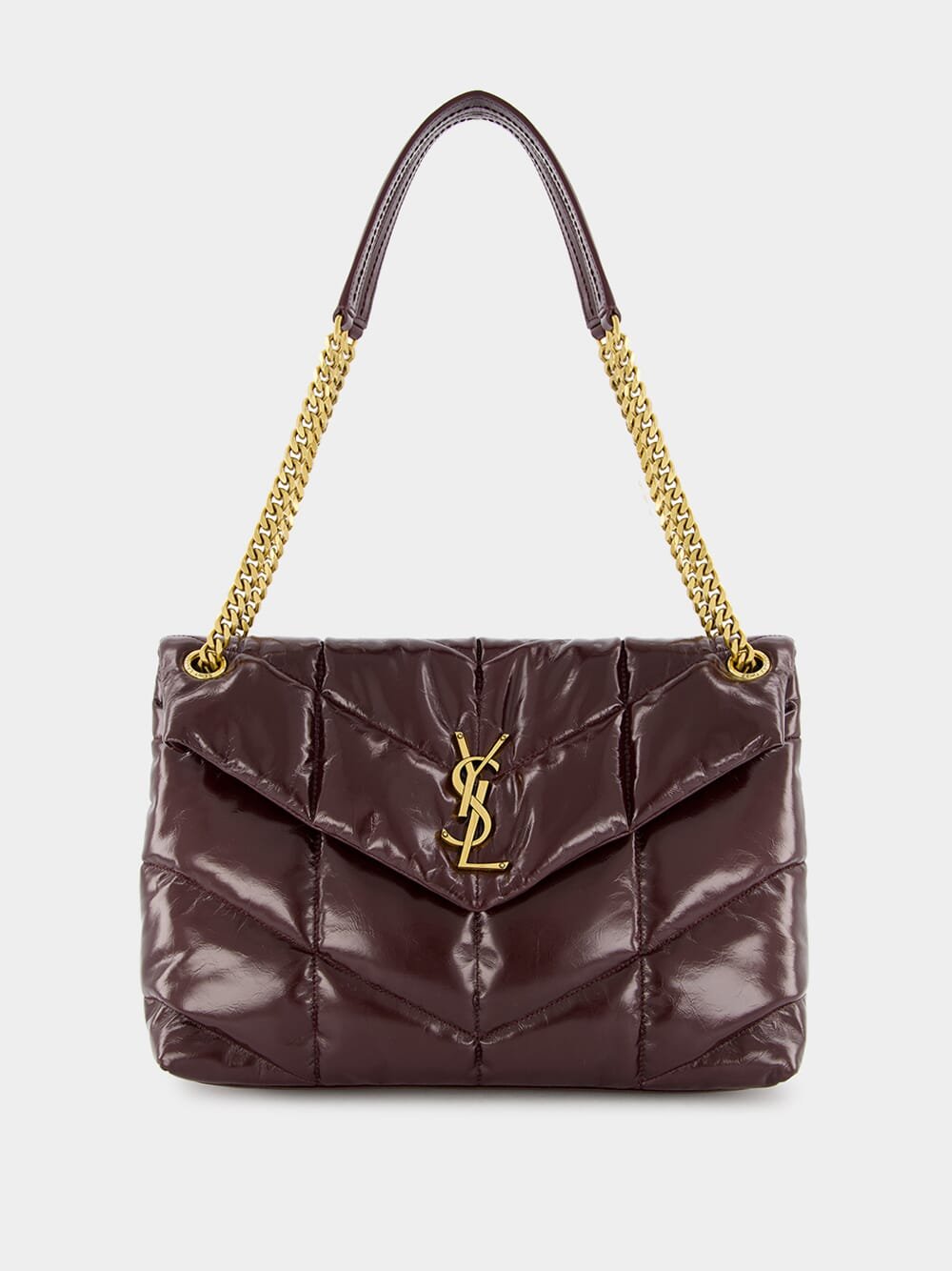 Puffer Crinkled Medium Leather