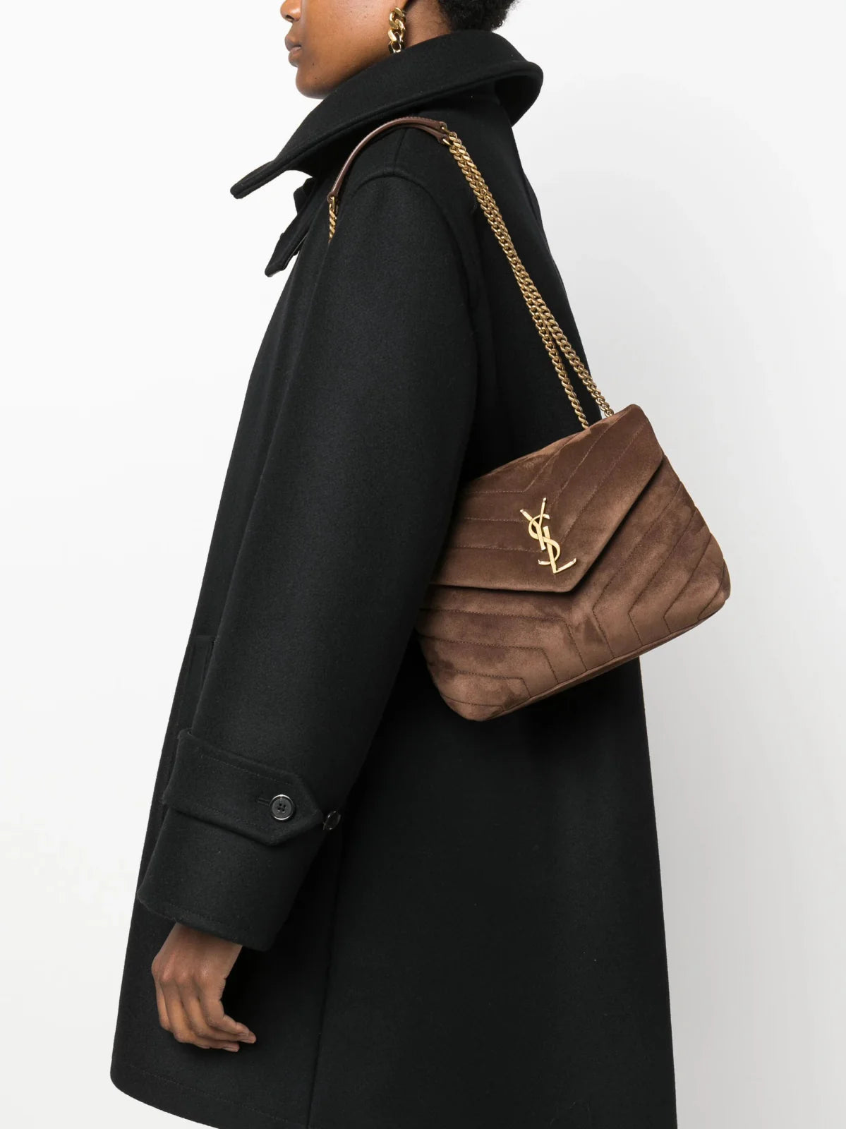 Small Loulou Suede Bag