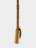 Solferino Raffia Shoulder Bag