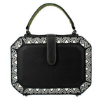 Mary Frances Tropical Zone Floral Black Beaded Handbag Crossbody Bag Purse NEW