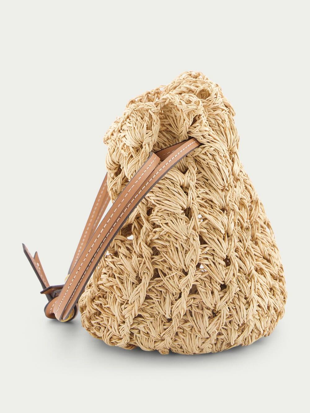 Raffia Drawstring Pouch