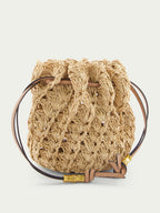 Raffia Drawstring Pouch